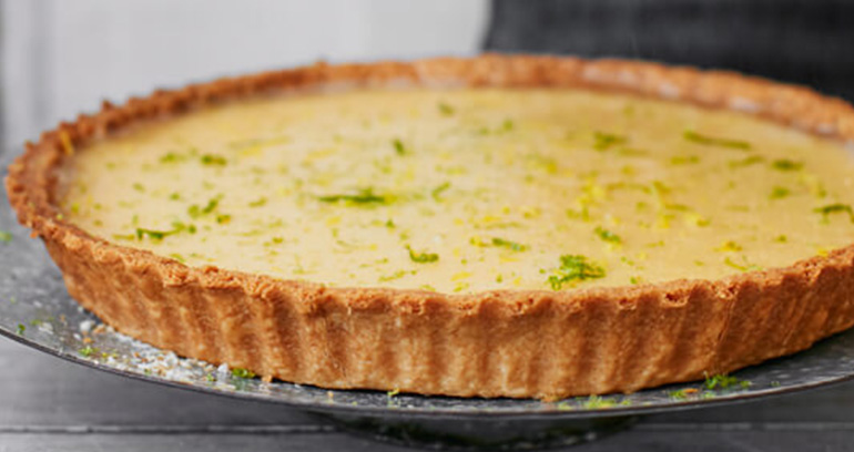 Lemon & Lime Tart with Coconut Pastry