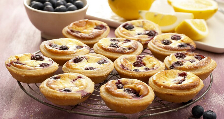 Lemon and Blueberry Tarts