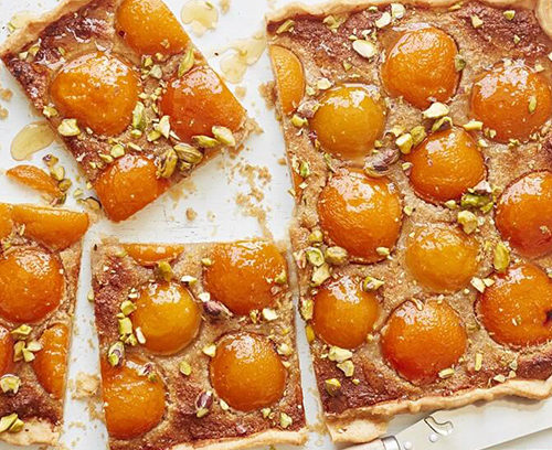 Apricot, Pistachio & Honey Tart