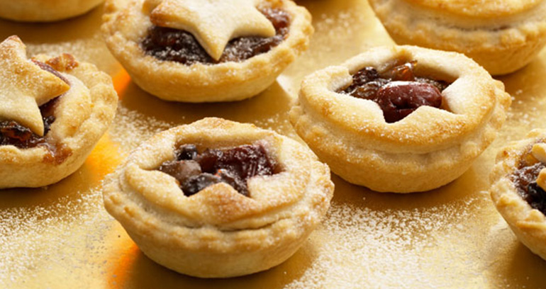 Mince Pies with Almond & Morello Cherries