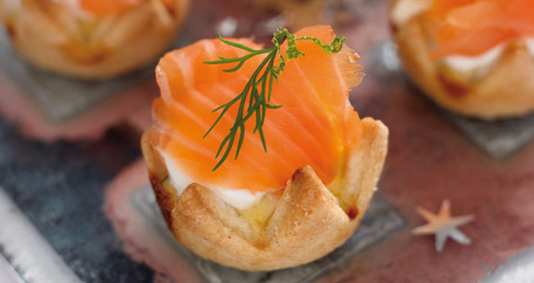 Mini Salmon Duo Tartlets