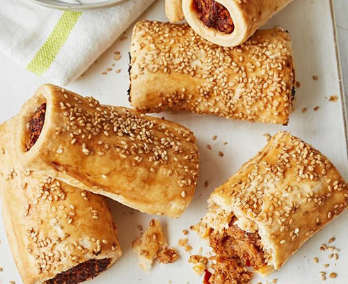 Moroccan Chicken Sausage Rolls