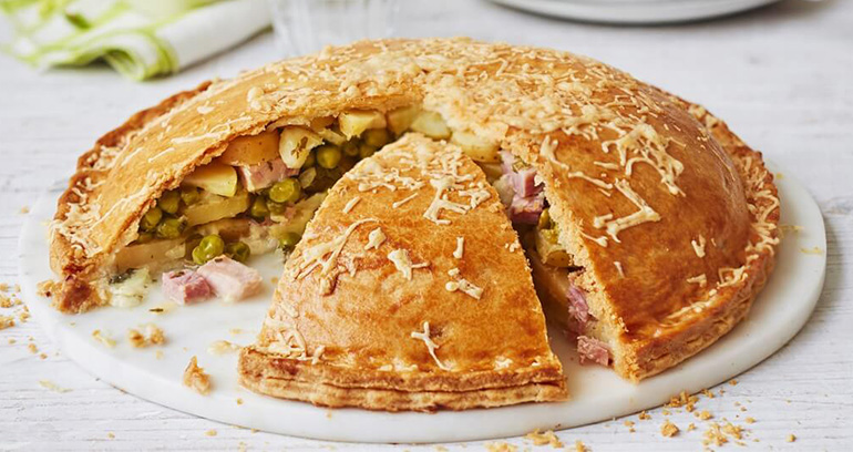 Pea, Ham & Potato Pie