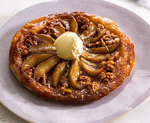 Pear and Walnut Tarte Tatin