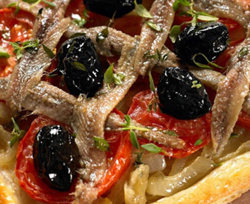 Pissaladiere with Tomatoes