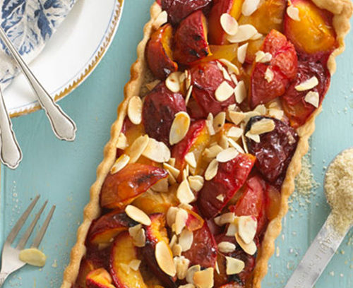 Plum & Almond Tart