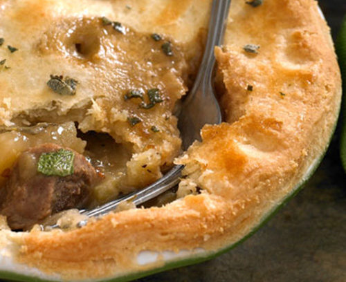 Pork, Apple & Creamy Mustard Pie