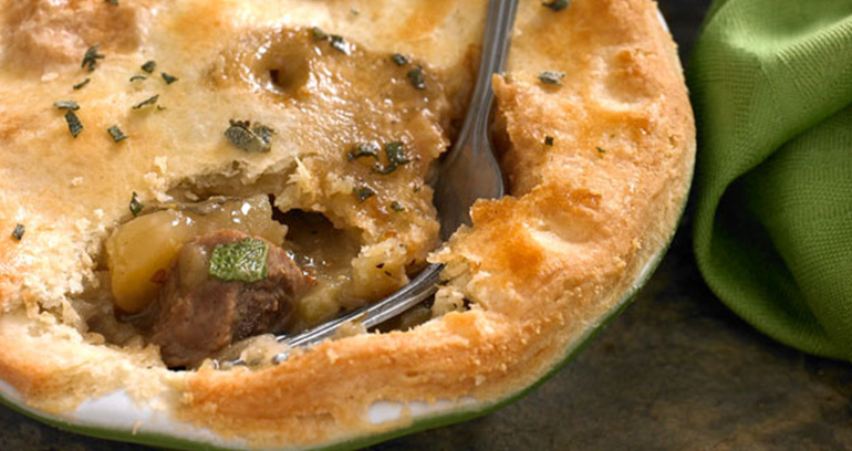 Pork, Apple & Creamy Mustard Pie