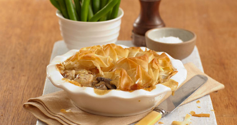 Pork, Wild Mushroom & Wholegrain Mustard Pie