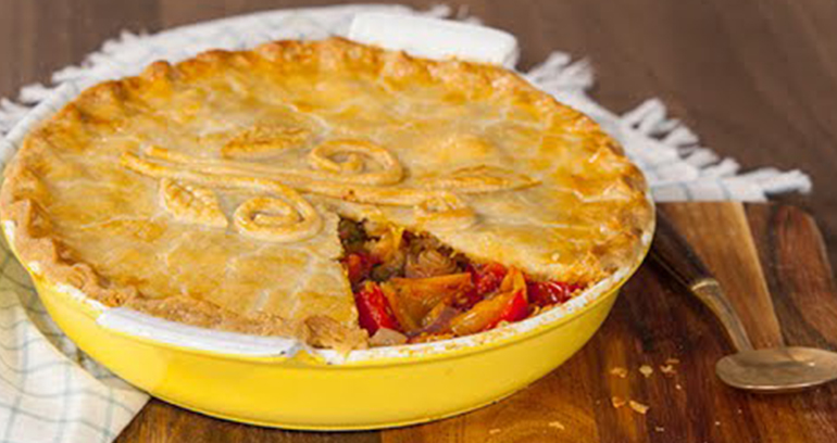 rainbow vegetable pie