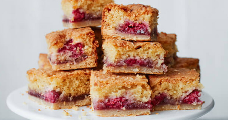 Raspberry & Coconut Bakewell