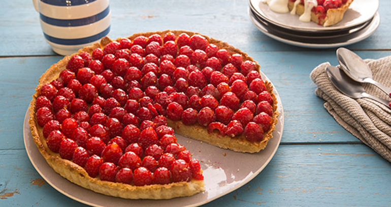 Raspberry Bakewell Tart