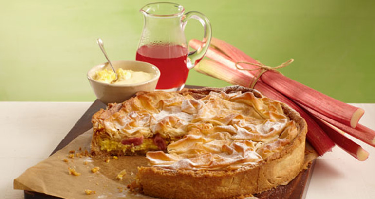 Rhubarb and Custard Pie