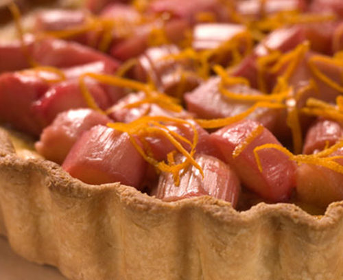 Rhubarb and Orange Tart