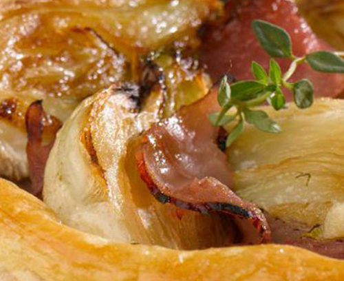 Roasted Fennel with Parma Ham Puff Rounds