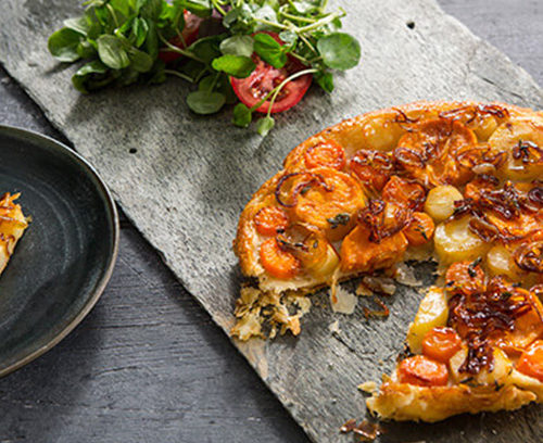 Root Vegetable Tarte Tatin