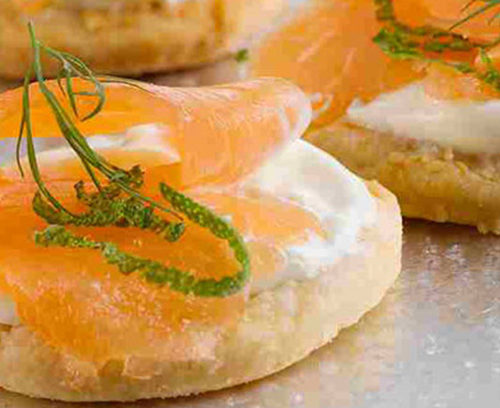Salmon and Dill Canapé
