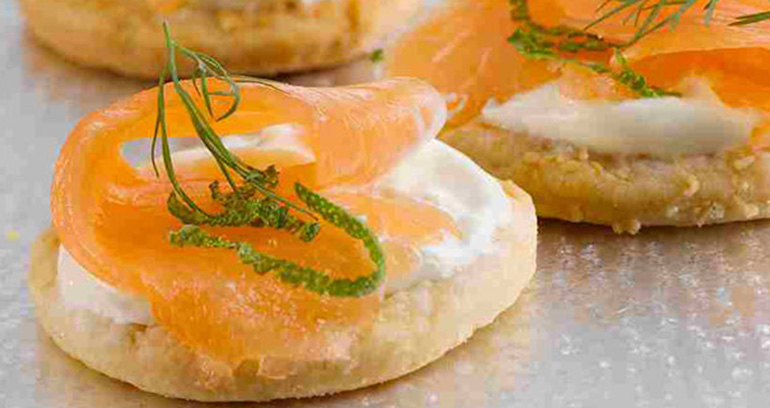 Salmon and Dill Canapé