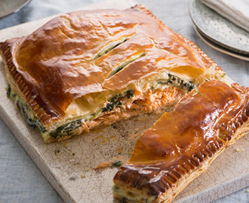 Salmon and Spinach en Croute