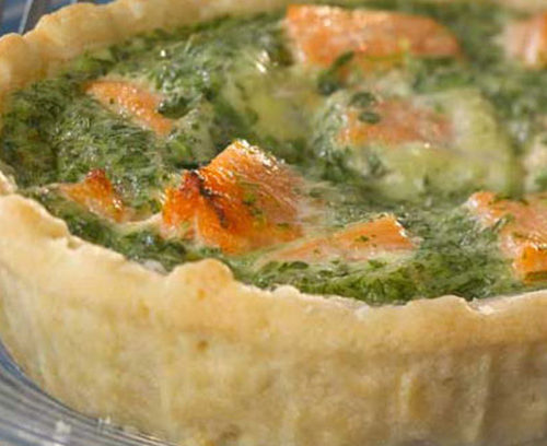 Salmon and Watercress Tarts