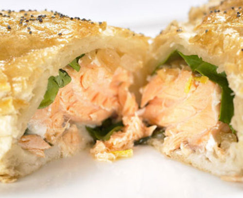 Salmon, Basil and Lemon Turnovers