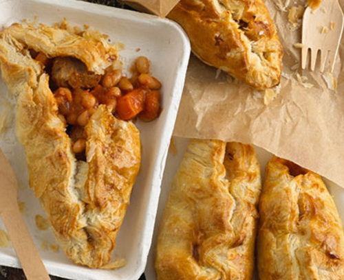 Sausage, Butternut Squash & Bean Pasty