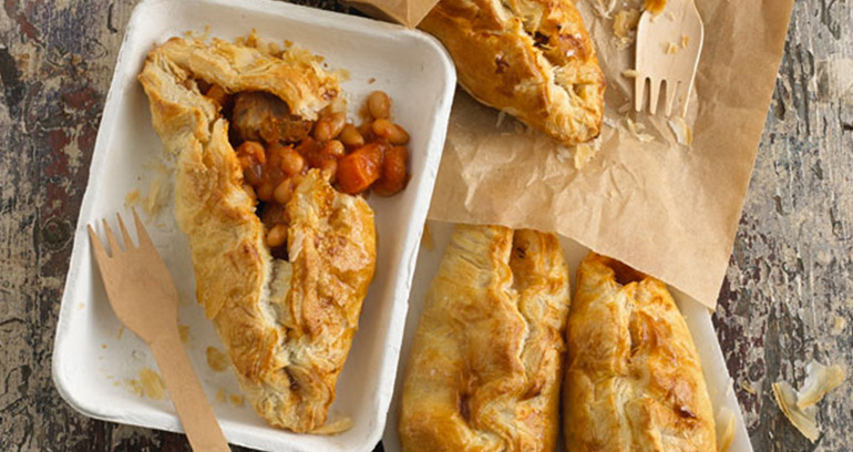 Sausage, Butternut Squash & Bean Pasty