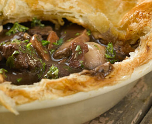 Beef and Wild Mushroom Pie