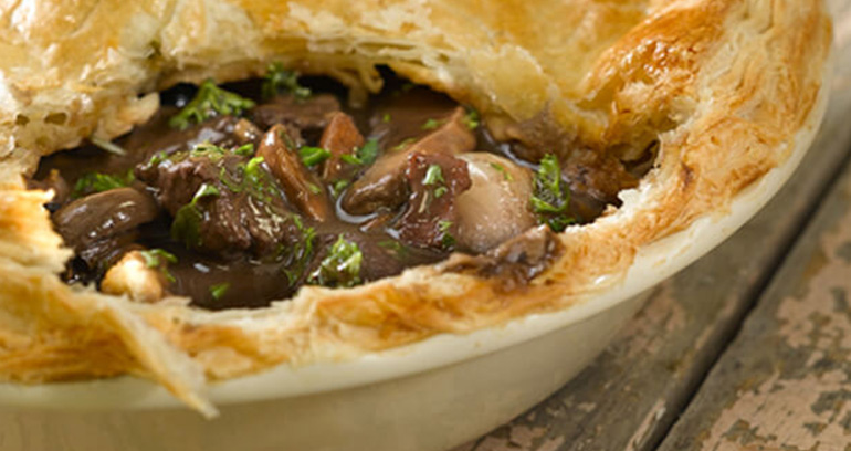 Beef and Wild Mushroom Pie