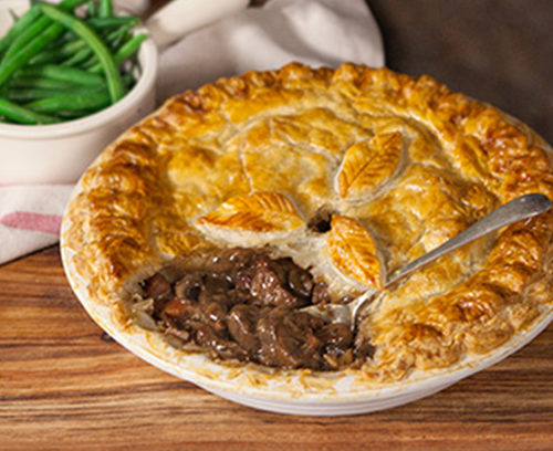 Steak and Wild Mushroom Pie