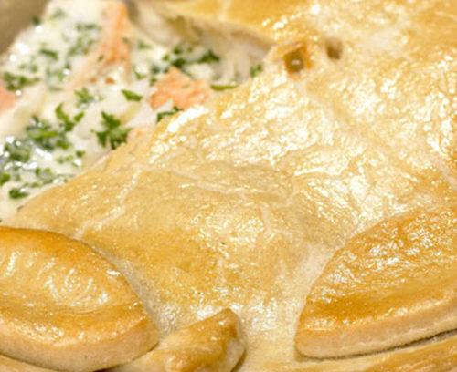 Smoked Fish Pie in Shortcrust