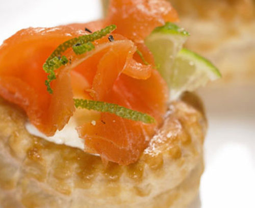 Smoked Salmon with Soured Cream Vol-au-vent