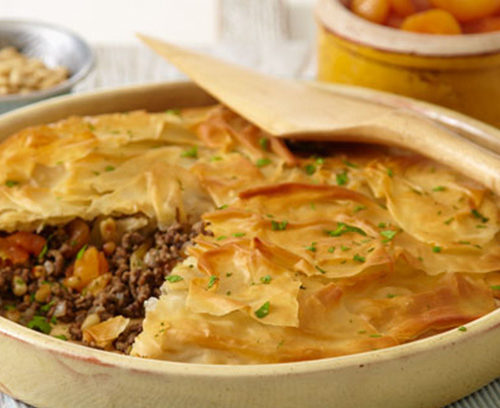 Spiced Moroccan Lamb Filo Pie