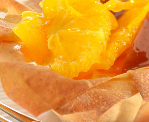 Spiced Orange Filo Flowers