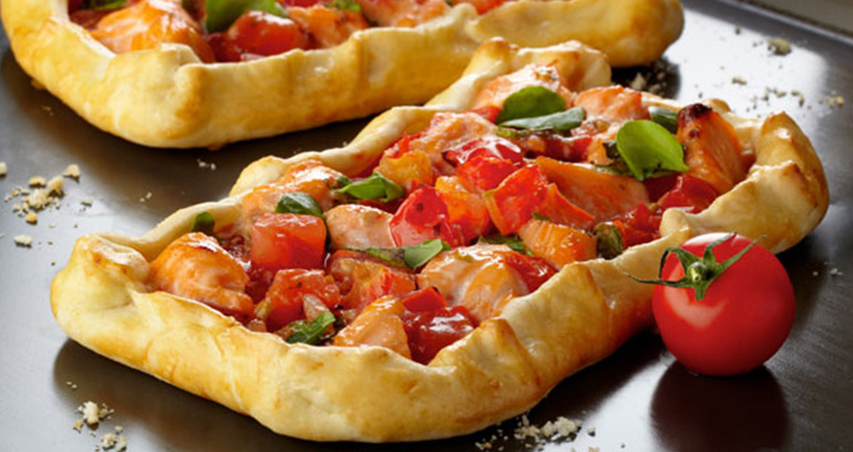 Spicy Salmon and Watercress Tarts
