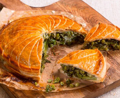 Spring Vegetable Puff Pastry Pie