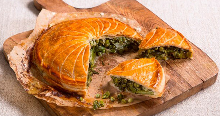 Spring Vegetable Puff Pastry Pie