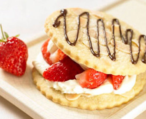 Strawberry Shortbread Stacks