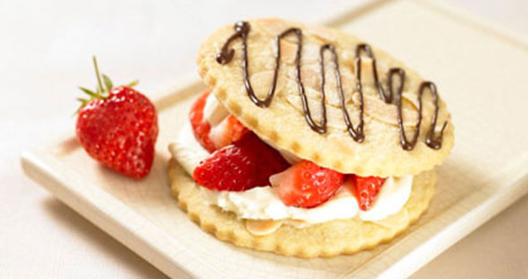 Strawberry Shortbread Stacks