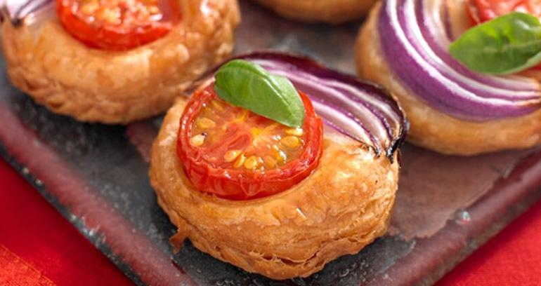 Tomato and Red Onion Galettes