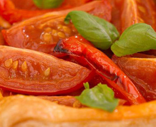 Tomato and Red Pepper Puff Fingers