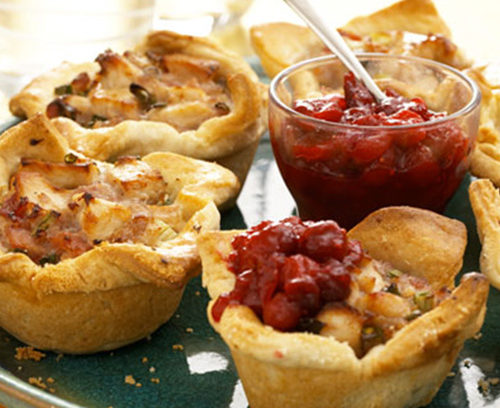 Turkey, Bacon & Cranberry Shortcrust Pies