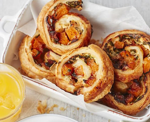 Butternut Squash & Blue Cheese Danish Pastries