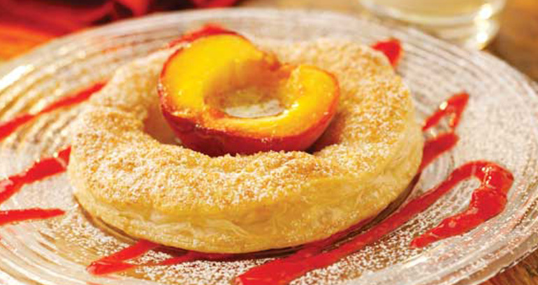 Caramelised Peach Tarts