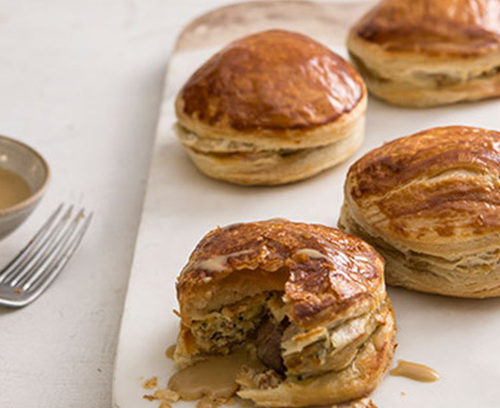 Chicken & Mushroom Pastry Mousse Bombes