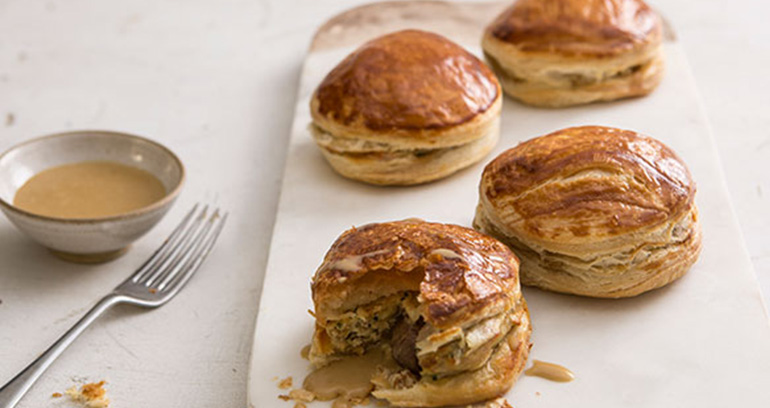 Chicken & Mushroom Pastry Mousse Bombes