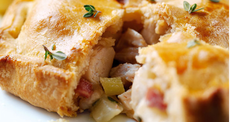 Chicken, Bacon and Fennel 'Pies'
