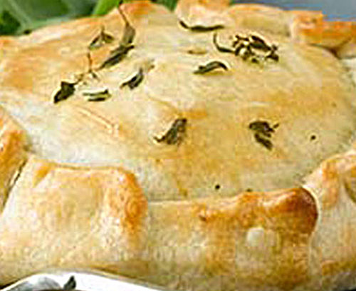 Chicken, Leek & Chestnut Mushroom No Dish Pie