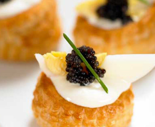 Egg Mayonnaise and Caviar Cases