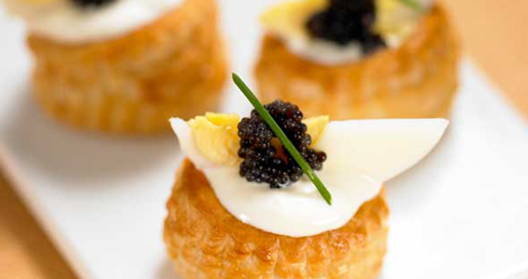 Egg Mayonnaise and Caviar Cases